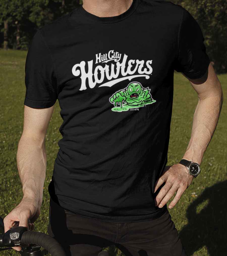 Hill City Howlers Swamp Monster Green Creature T-Shirt