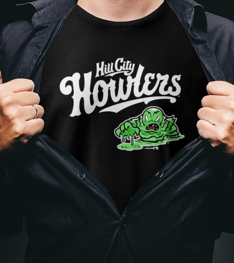 Hill City Howlers Swamp Monster Green Creature T-Shirt