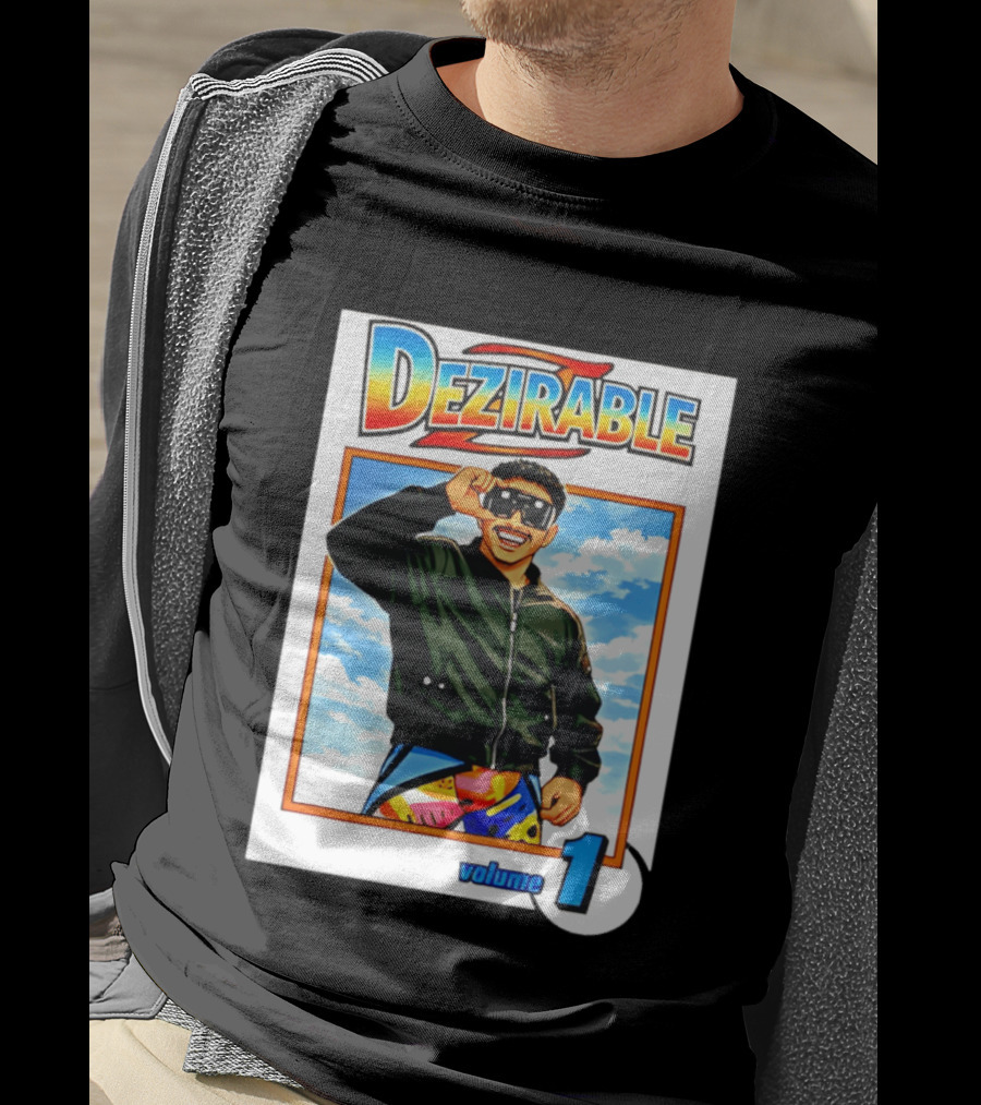 Dezirable Volume 1 Manga Cover Retro Style Sunglasses Colorful T-Shirt