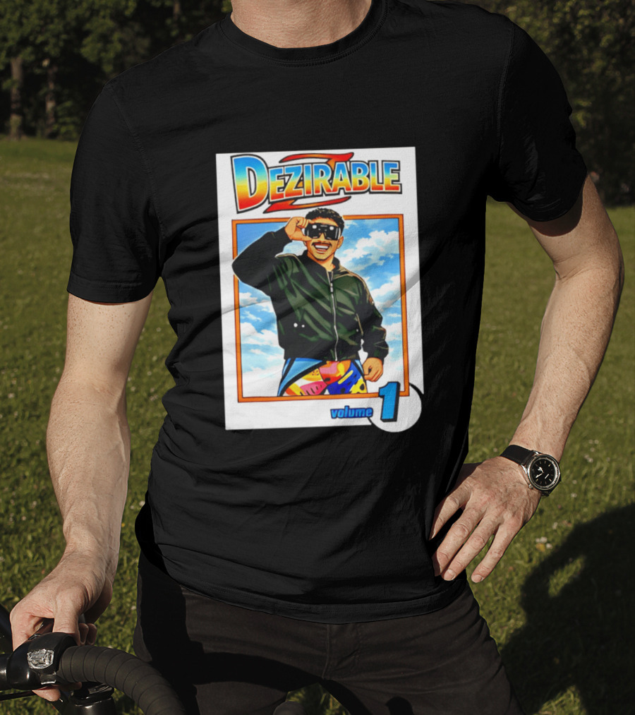 Dezirable Volume 1 Manga Cover Retro Style Sunglasses Colorful T-Shirt