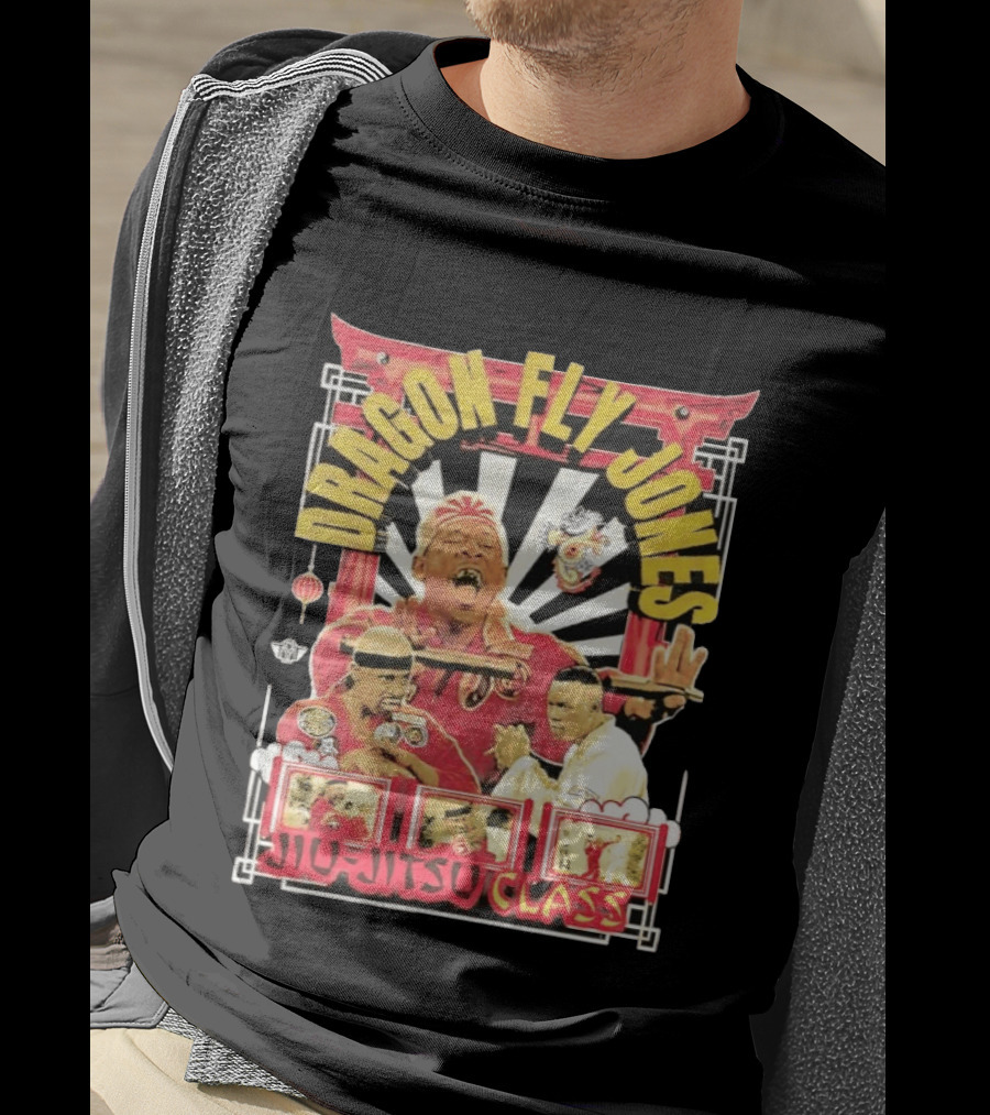Dragon Fly Jones Jiu Jitsu Class Martial Arts Comedy 90s T-Shirt