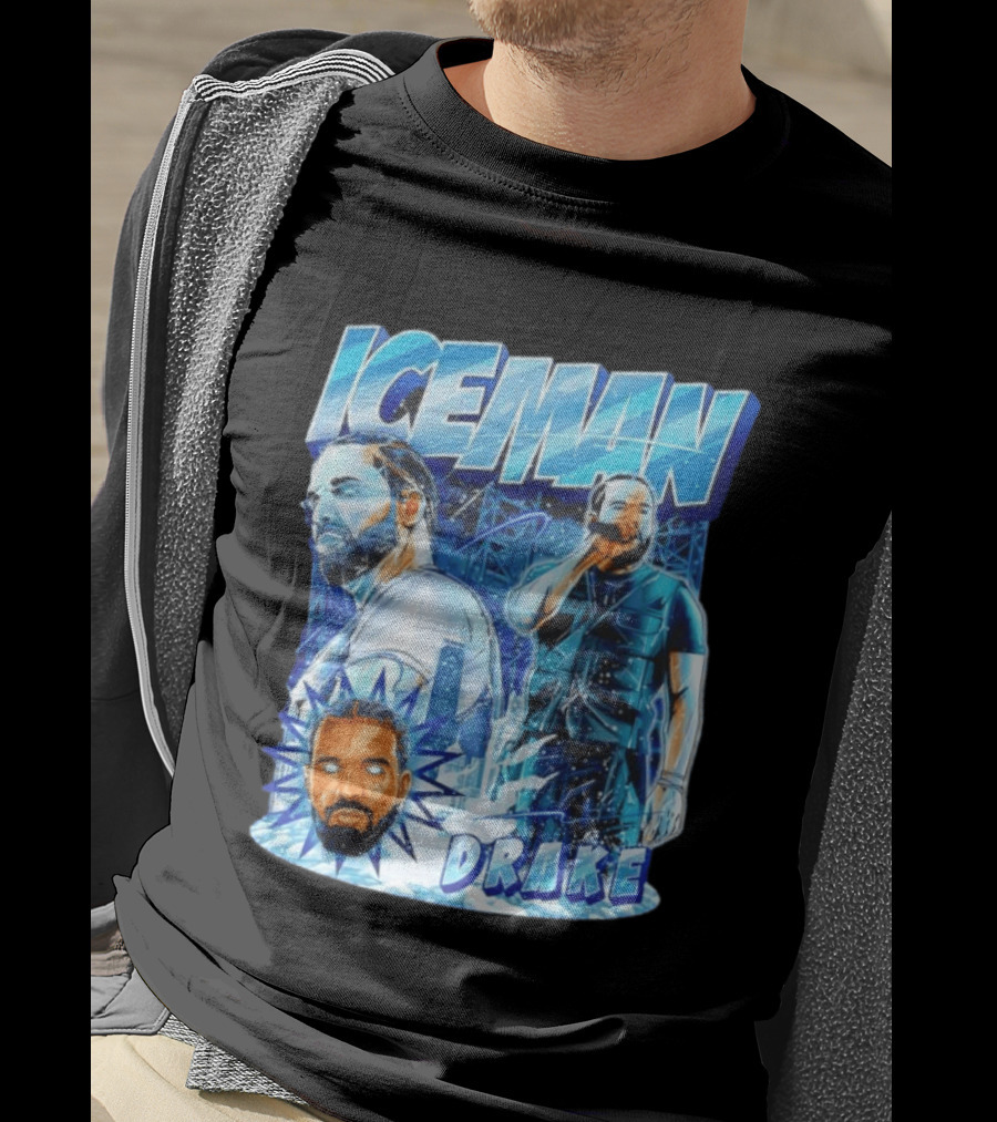 Drake Iceman Glowing Eyes Frozen City T-Shirt