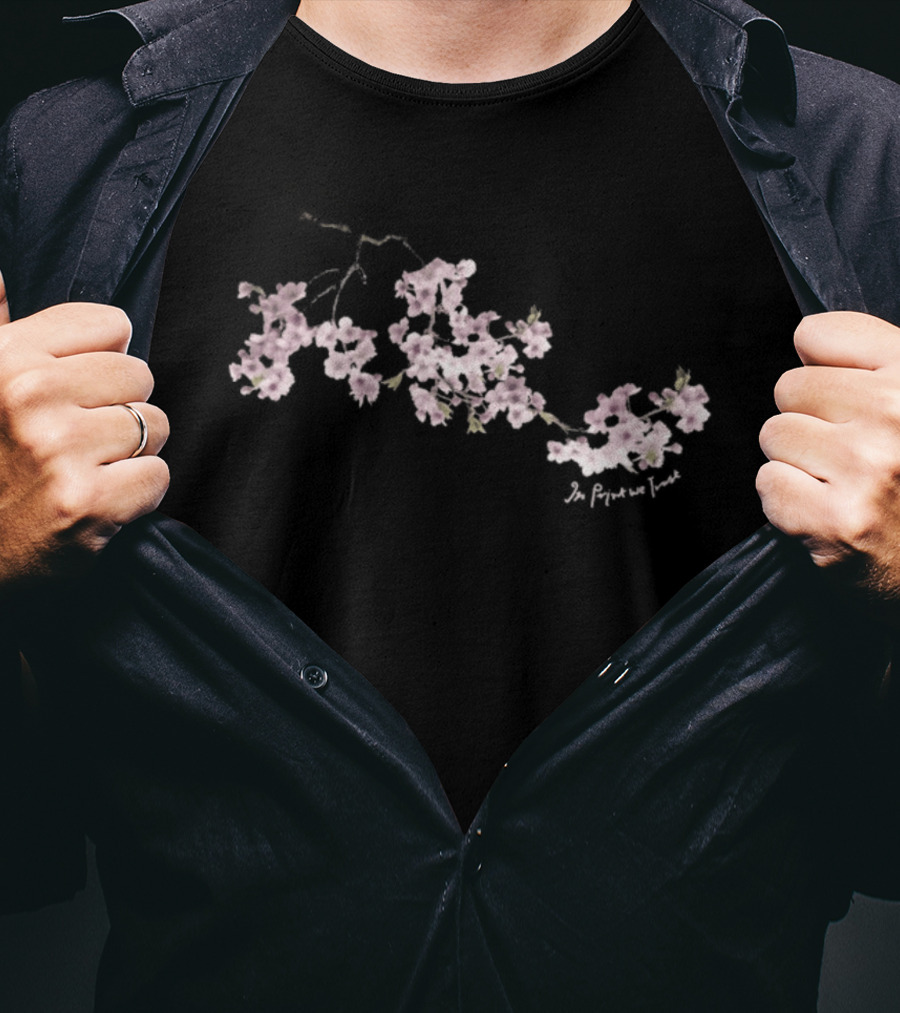In We Trust Cherry Blossom Sakura Aesthetic T-Shirt