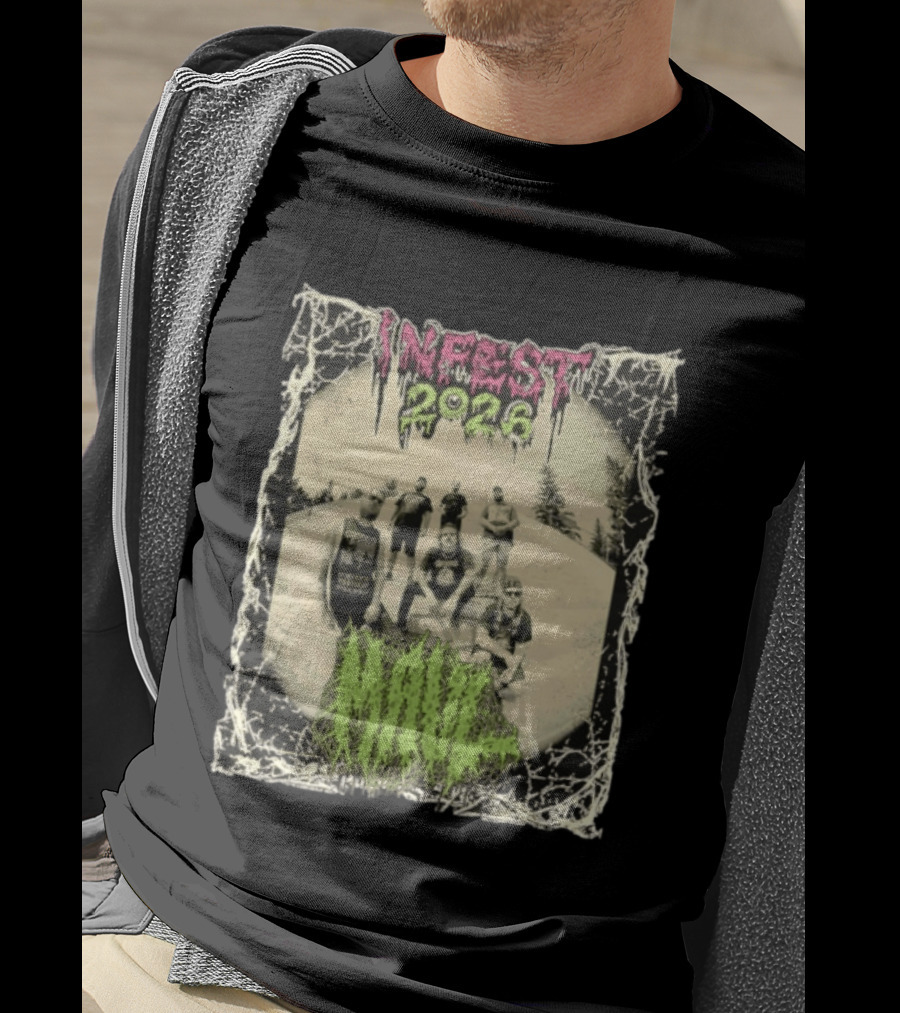Infest 2026 Maul Old School Death Metal Band Vintage Aesthetic T-Shirt