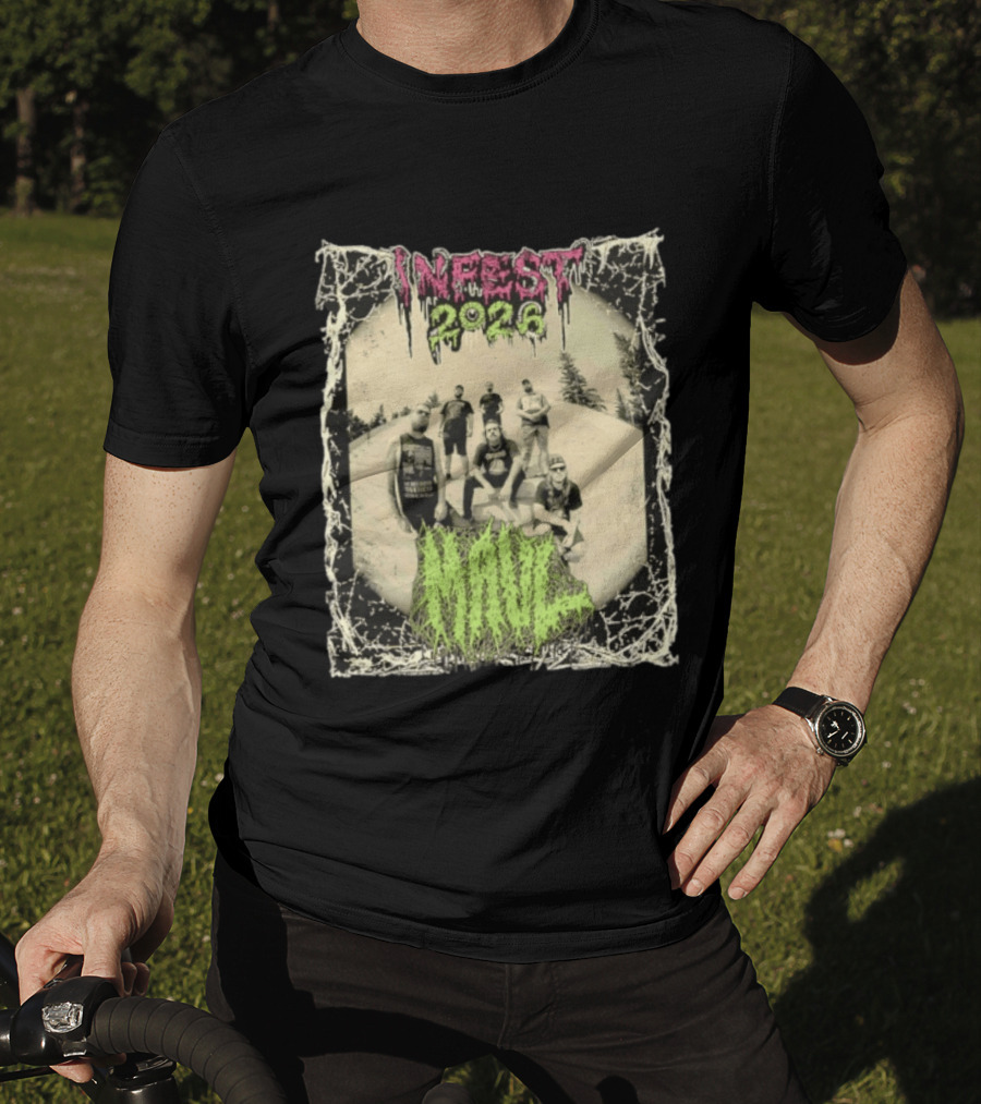 Infest 2026 Maul Old School Death Metal Band Vintage Aesthetic T-Shirt