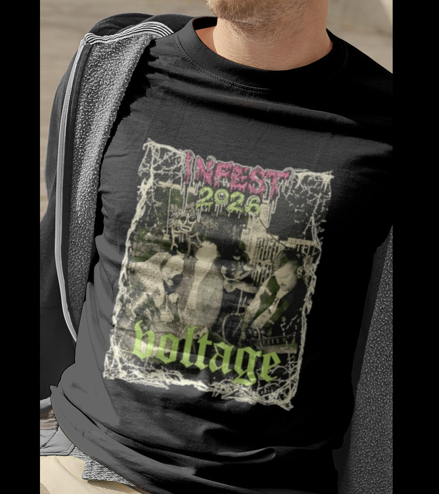 Infest 2026 Voltage From The Smoking Ruins Of Civilization T-Shirt