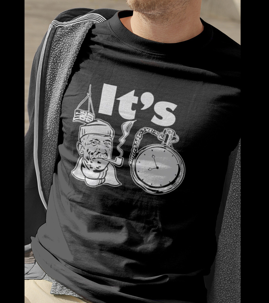 Popeye Crane Hook Time Smoking Pipe T-Shirt