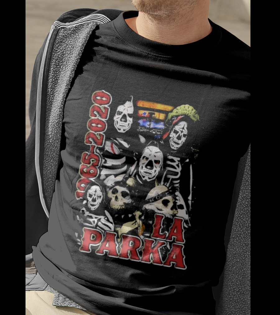 La Parka 1965 2020 Lucha Libre AAA Wrestling Skeleton Warriors T-Shirt