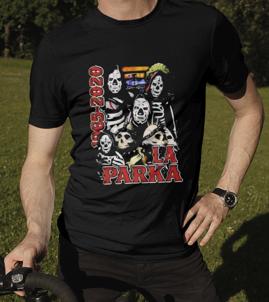 La Parka 1965 2020 Lucha Libre AAA Wrestling Skeleton Warriors T-Shirt
