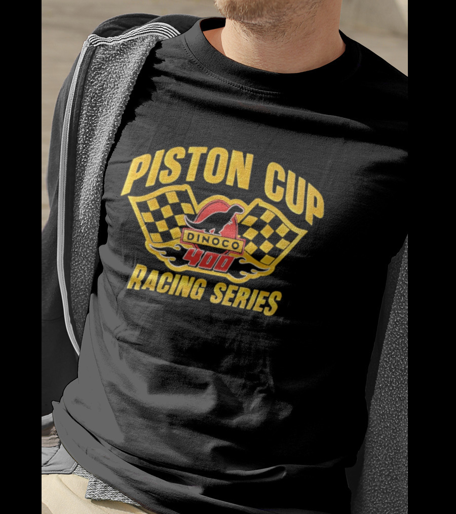 Piston Cup Dinoco 400 Racing Series Disney Pixar Cars Movie Racing Series T-Shirt