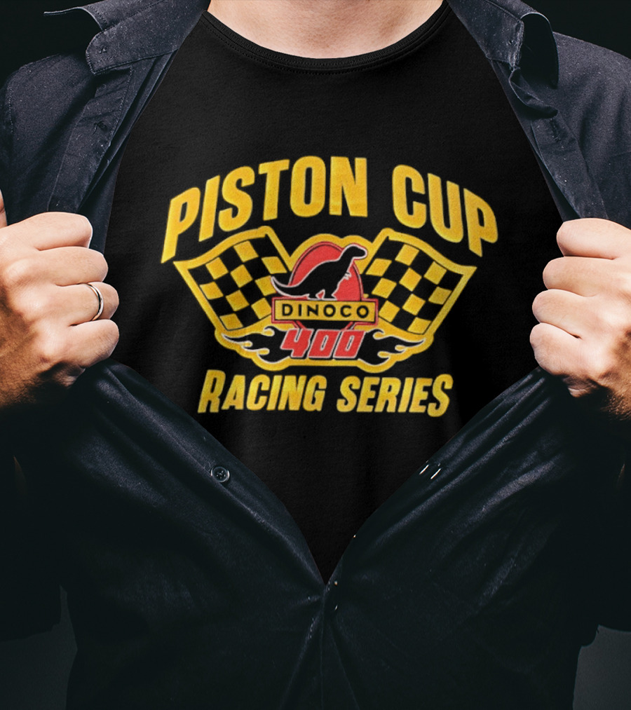 Piston Cup Dinoco 400 Racing Series Disney Pixar Cars Movie Racing Series T-Shirt