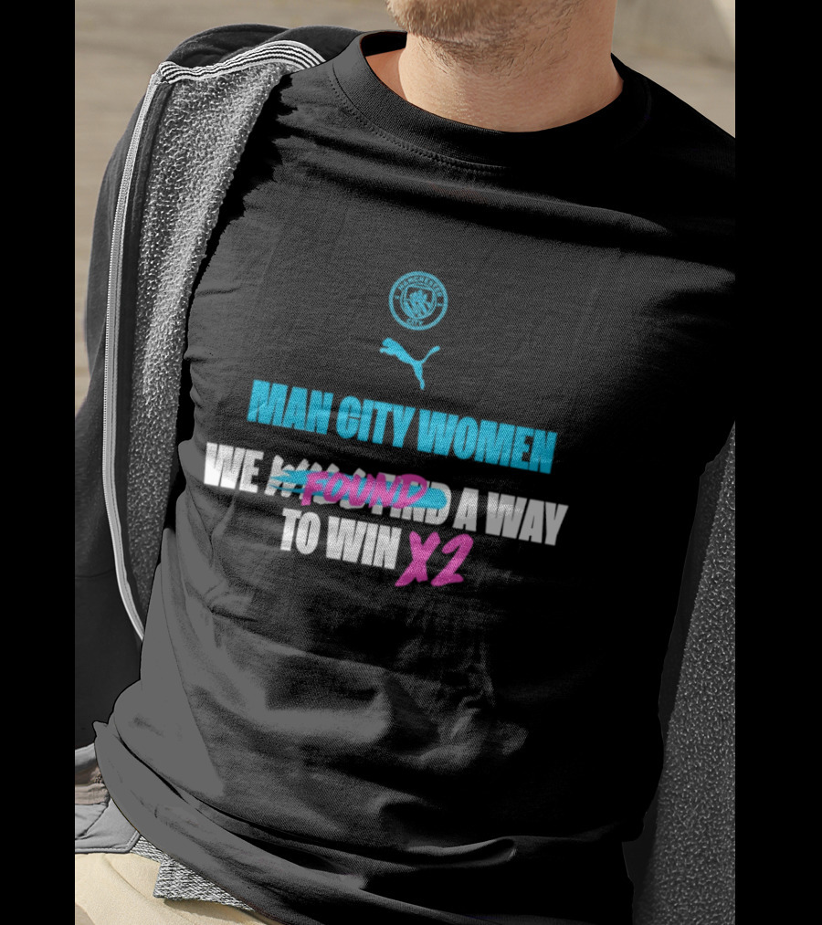 Man City Women We Found A Way To Win X2 Puma T-Shirt