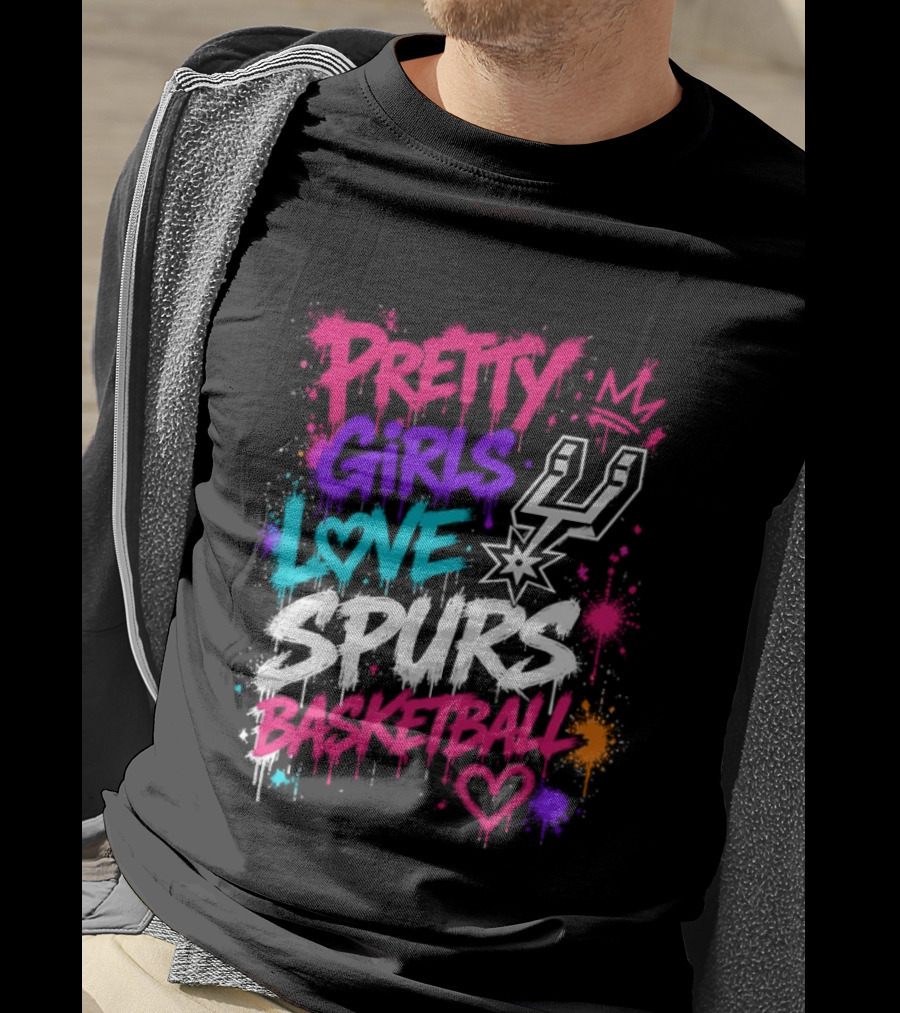 Pretty Girls Love Spurs Basketball San Antonio Spurs T-Shirt