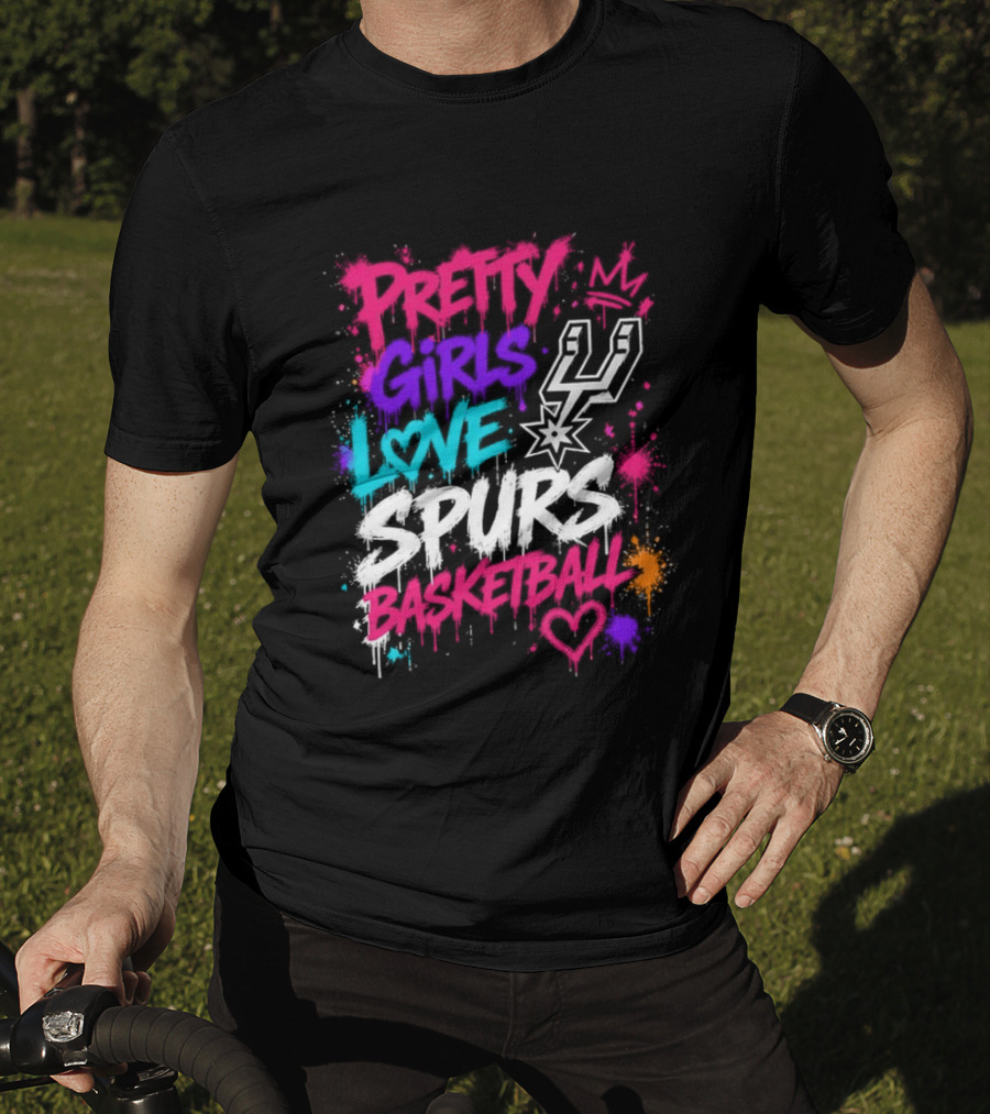 Pretty Girls Love Spurs Basketball San Antonio Spurs T-Shirt