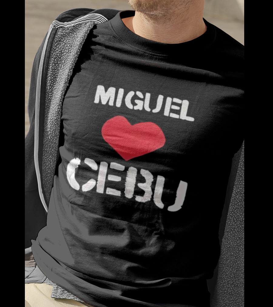 Miguel Loves Cebu Heart Souvenir Travel Destination T-Shirt