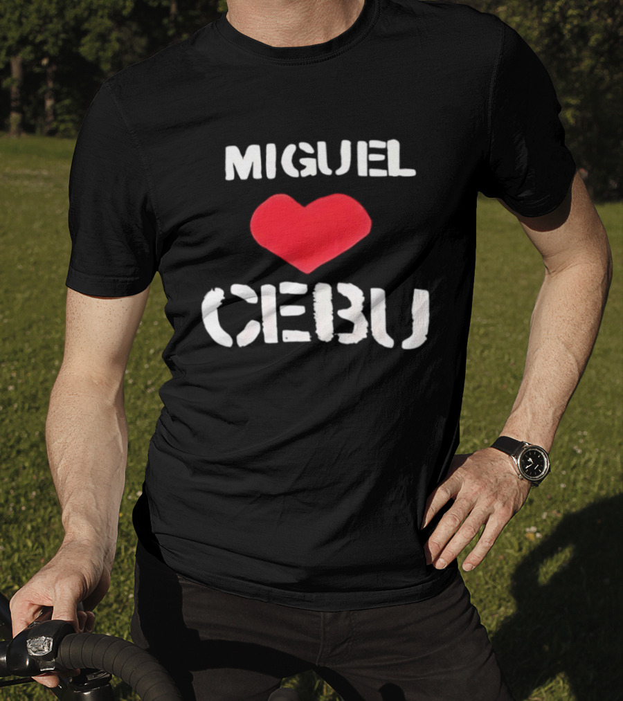 Miguel Loves Cebu Heart Souvenir Travel Destination T-Shirt