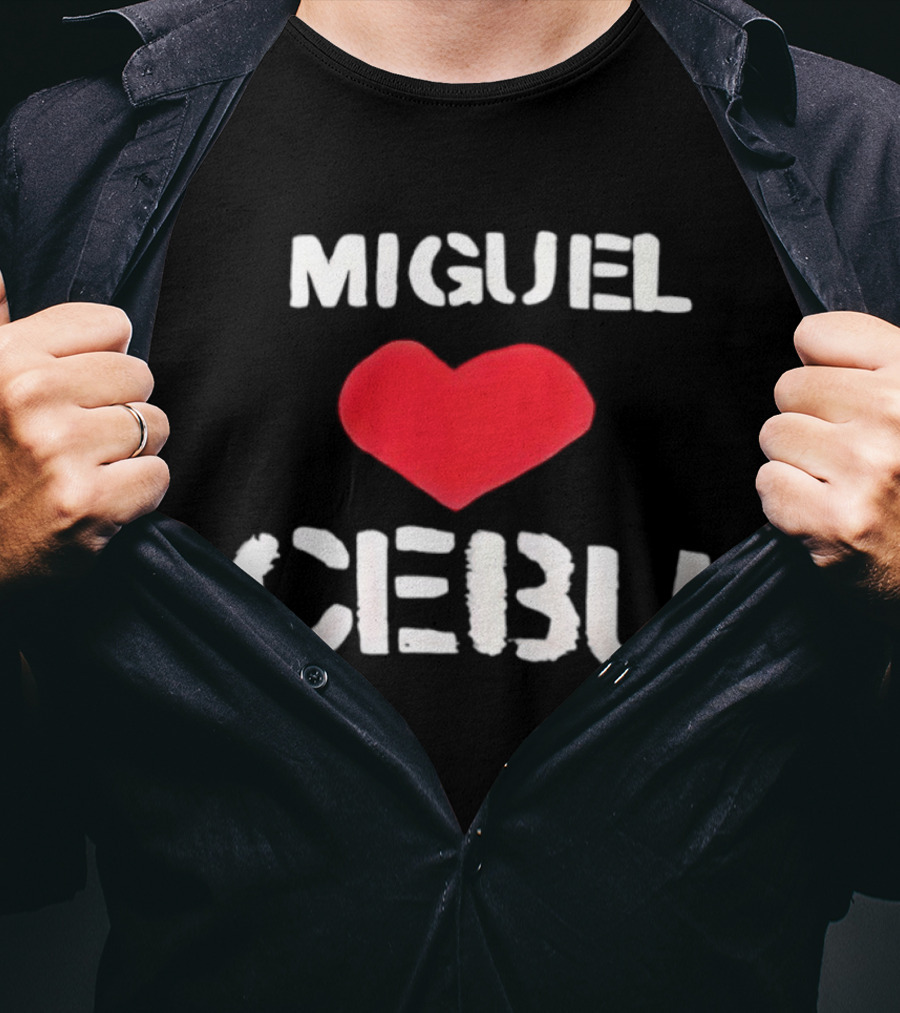 Miguel Loves Cebu Heart Souvenir Travel Destination T-Shirt
