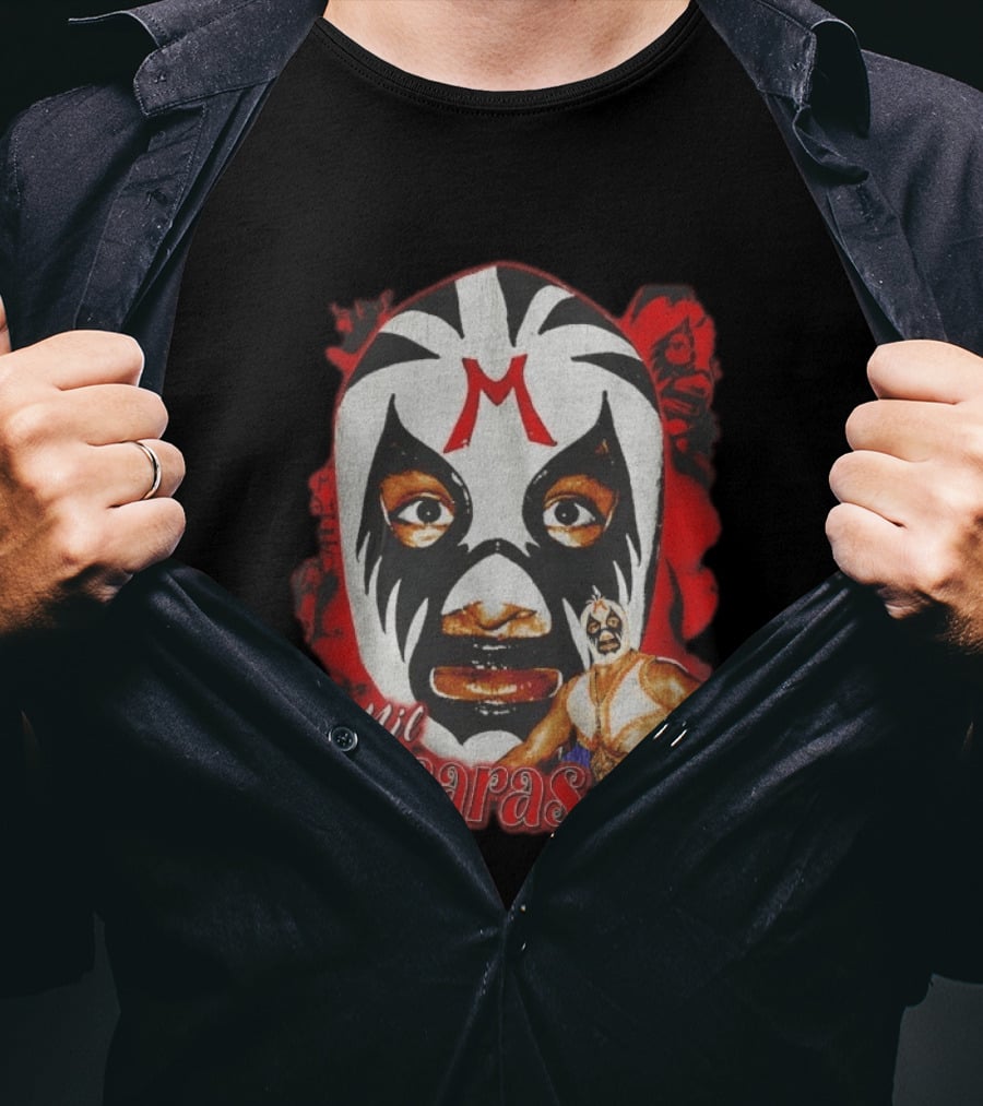 Mil Mascaras Lucha Libre Mask Iconic Mexican Wrestling Legend T-Shirt