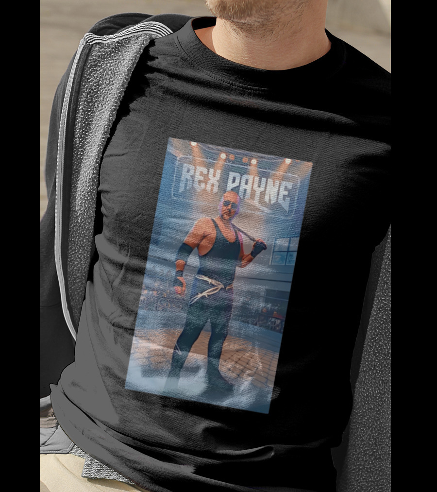 Rex Payne MMA Fighter In Arena With Intense Spotlight And Audience T-Shirt