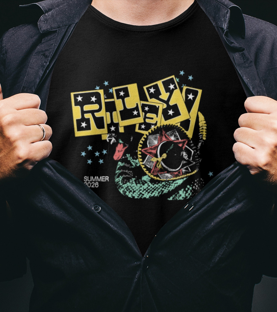 Riley 2026 Summer Tour Starry Cartoon Planet T-Shirt
