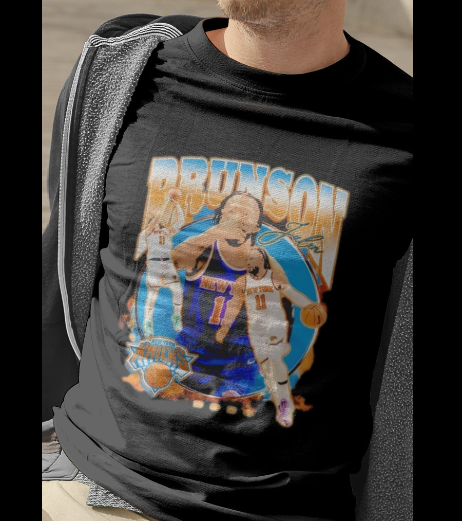 New York Knicks Jalen Brunson 2026 Basketball Player NBA Sports Memorabilia T-Shirt