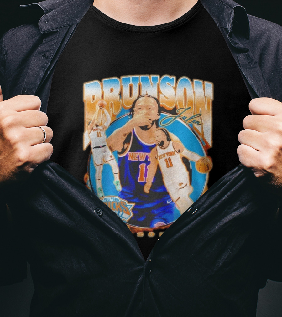 New York Knicks Jalen Brunson 2026 Basketball Player NBA Sports Memorabilia T-Shirt