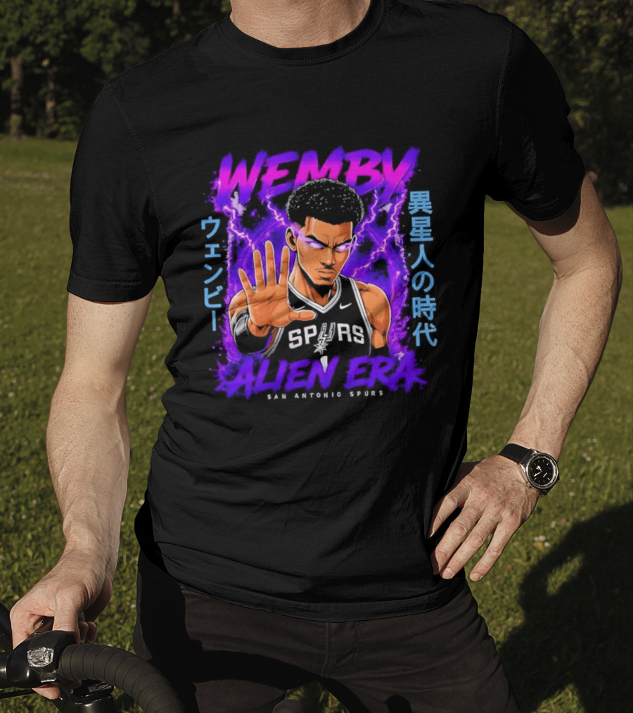 San Antonio Spurs Wemby Wembanyama Alien Era Iseijin No Jidai T-Shirt