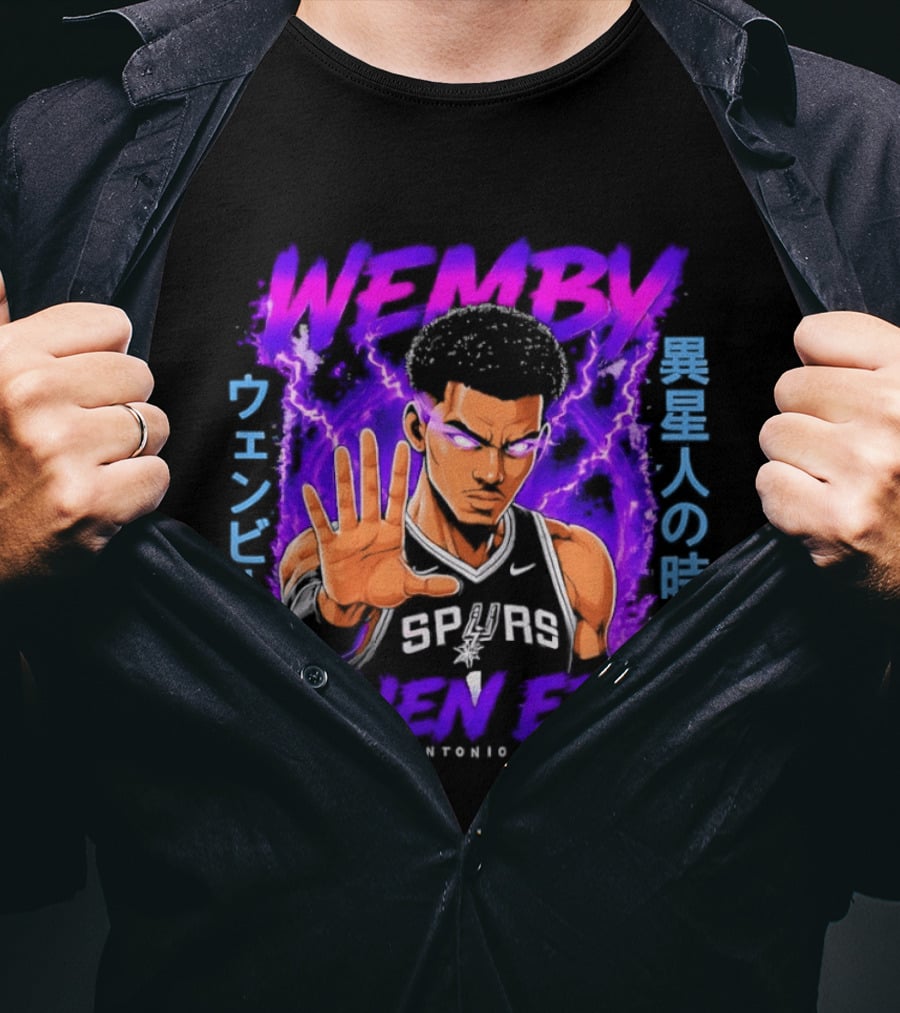 San Antonio Spurs Wemby Wembanyama Alien Era Iseijin No Jidai T-Shirt