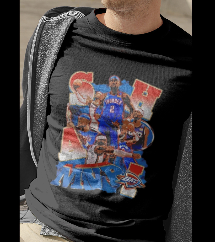 Oklahoma City Thunder Shai Gilgeous Alexander MVP Basketball NBA OKC T-Shirt