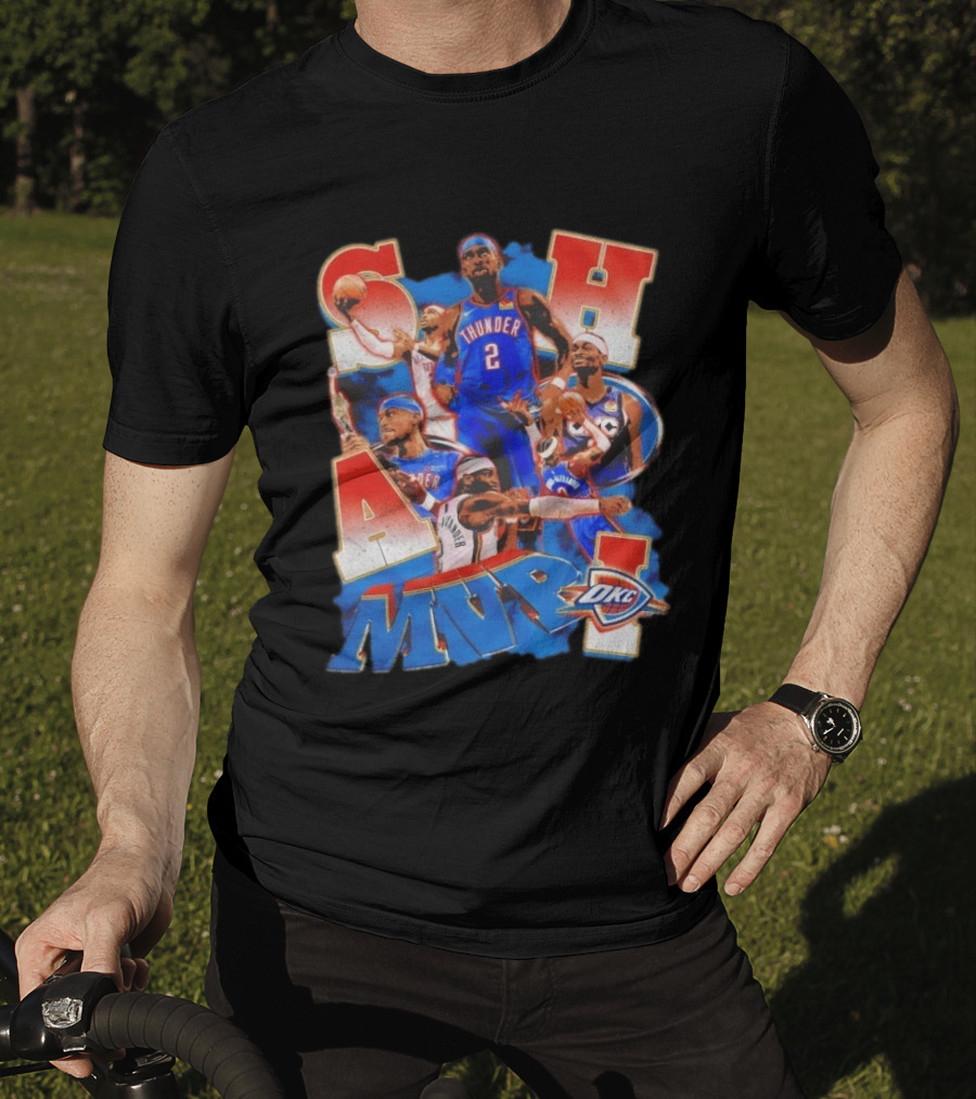 Oklahoma City Thunder Shai Gilgeous Alexander MVP Basketball NBA OKC T-Shirt