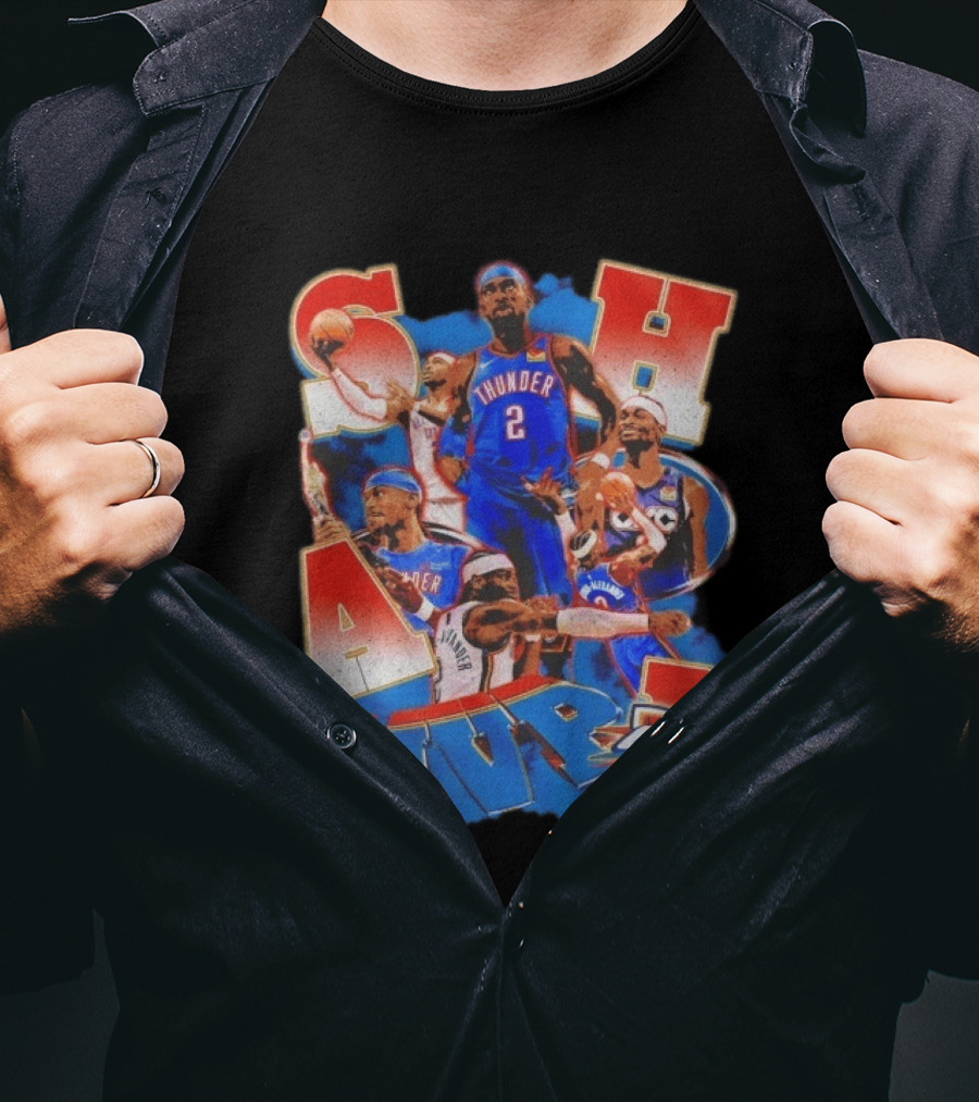 Oklahoma City Thunder Shai Gilgeous Alexander MVP Basketball NBA OKC T-Shirt
