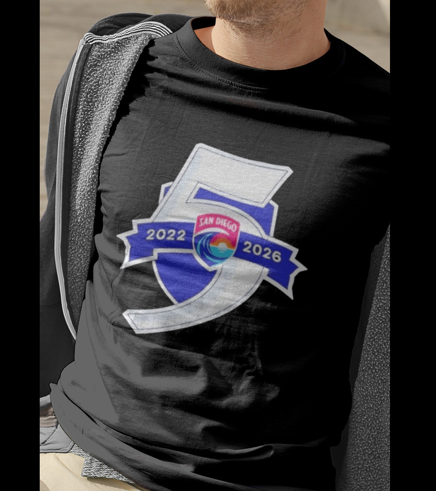 San Diego Wave FC 5 Year Anniversary 2022 2026 T-Shirt