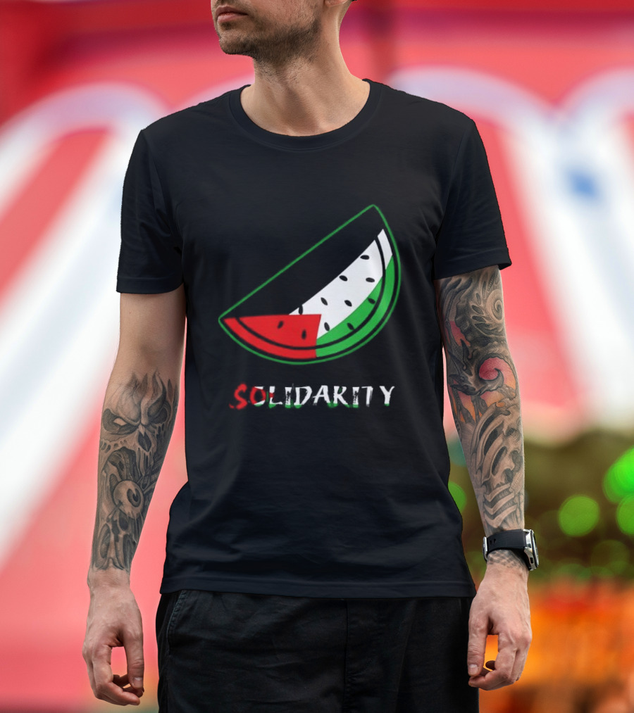 Solidarity Watermelon Palestinian Flag T-Shirt