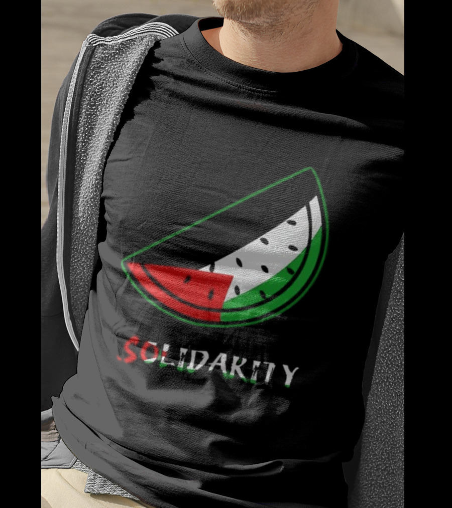 Solidarity Watermelon Palestinian Flag T-Shirt
