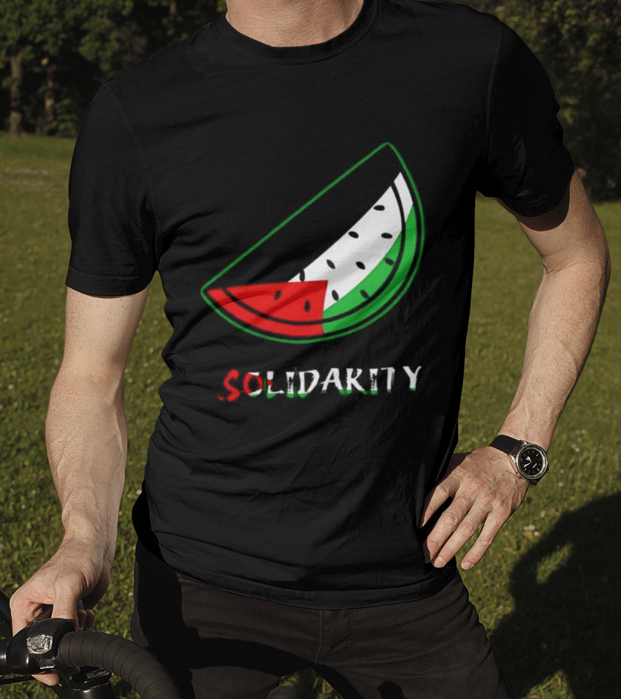 Solidarity Watermelon Palestinian Flag T-Shirt