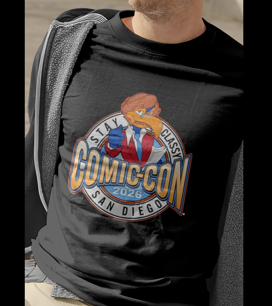 Stay Classy Comic Con San Diego 2026 Ron Burgundy Bird T-Shirt