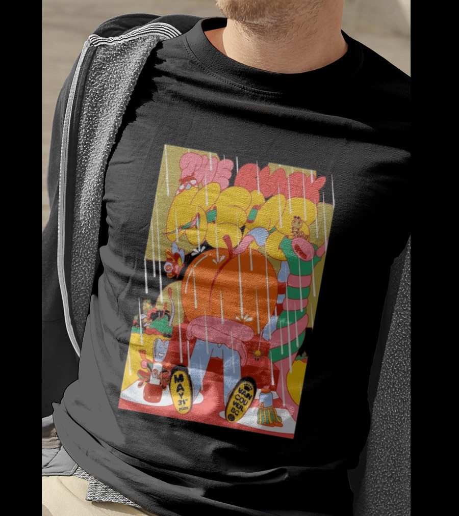 The Black Keys Vancouver May 31 2026 Concert Psychedelic Rain T-Shirt