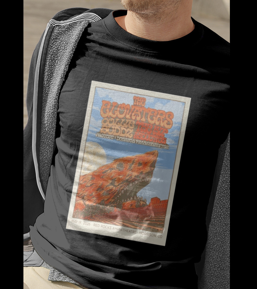 The Elovaters Red Rocks Amphitheatre May 17 2026 Collie Buddz The Hip Abduction Morrison CO Tour T-Shirt