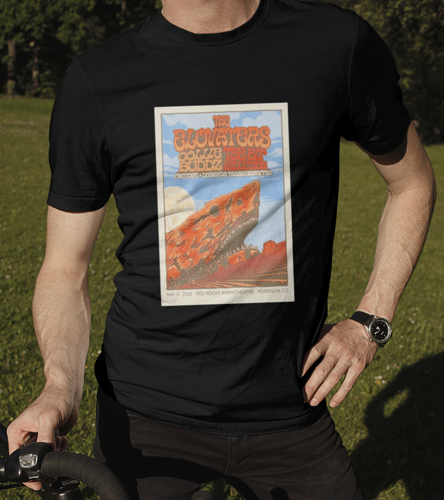 The Elovaters Red Rocks Amphitheatre May 17 2026 Collie Buddz The Hip Abduction Morrison CO Tour T-Shirt