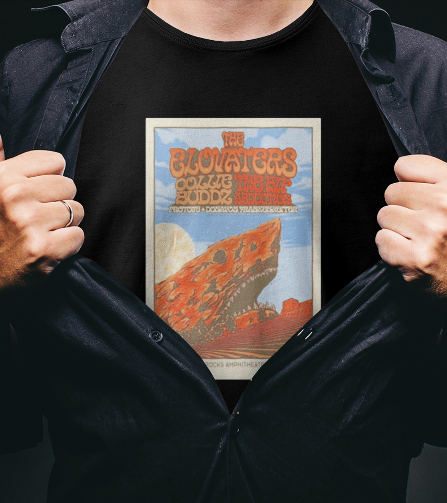 The Elovaters Red Rocks Amphitheatre May 17 2026 Collie Buddz The Hip Abduction Morrison CO Tour T-Shirt
