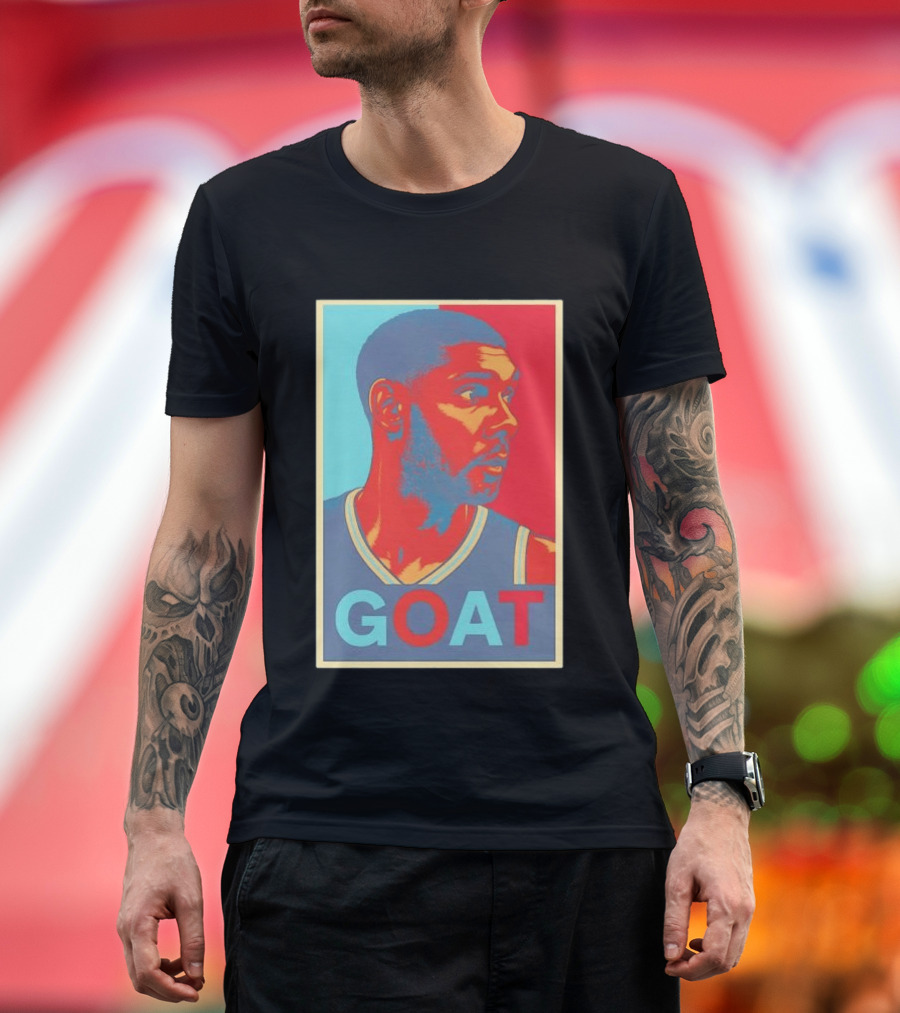 GOAT Tim Duncan San Antonio Spurs T-Shirt