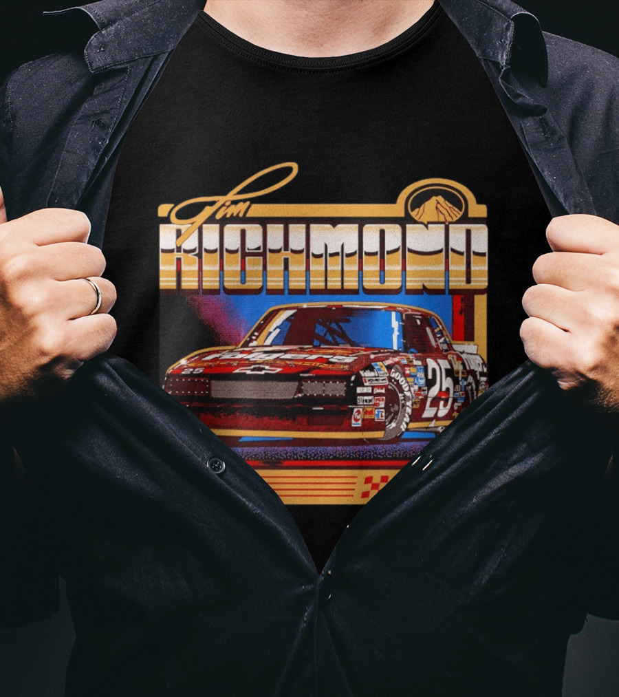 Tim Richmond 25 Chevrolet Hendrick Motorsports Racing NASCAR Folgers T-Shirt