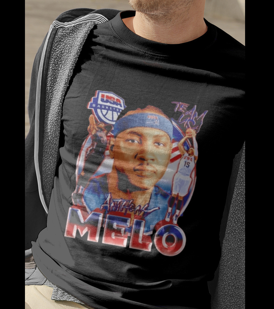 USA Basketball Team Anthony Melo Carmelo Anthony Player Team USA T-Shirt