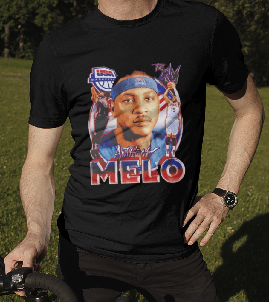 USA Basketball Team Anthony Melo Carmelo Anthony Player Team USA T-Shirt