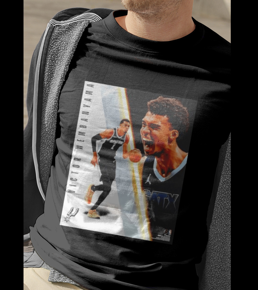 Victor Wembanyama San Antonio Spurs SATX Radiance Collage T-Shirt