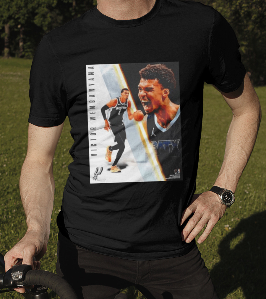 Victor Wembanyama San Antonio Spurs SATX Radiance Collage T-Shirt