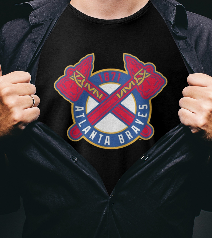 Atlanta Braves MLB 1871 Cross Tomahawk T-Shirt