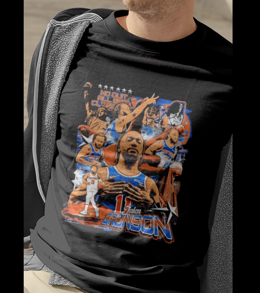 Jalen Brunson New York Knicks NBA No Quit All Grit Close Out 11 T-Shirt
