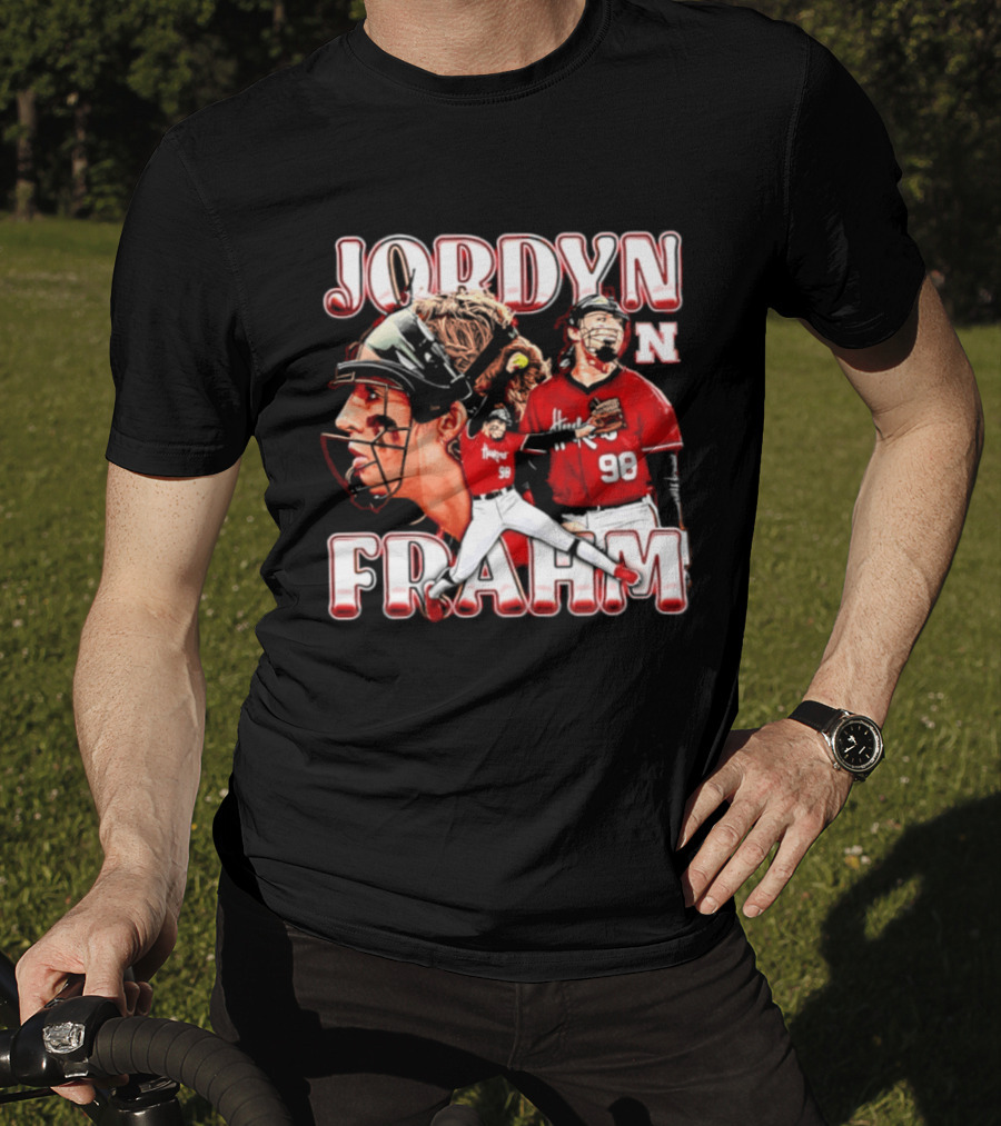 Jordyn Frahm Nebraska Softball NCAA Collage 98 T-Shirt