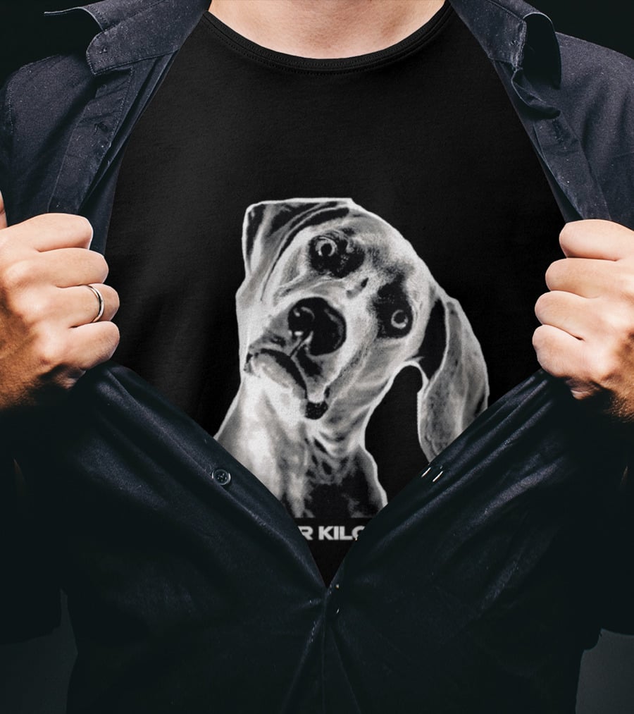 Kilometer I'd Rather Kilo Myself Dog Humor Meme Pun T-Shirt